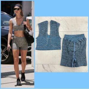 Free People Arrondi Set in Blue XS/S